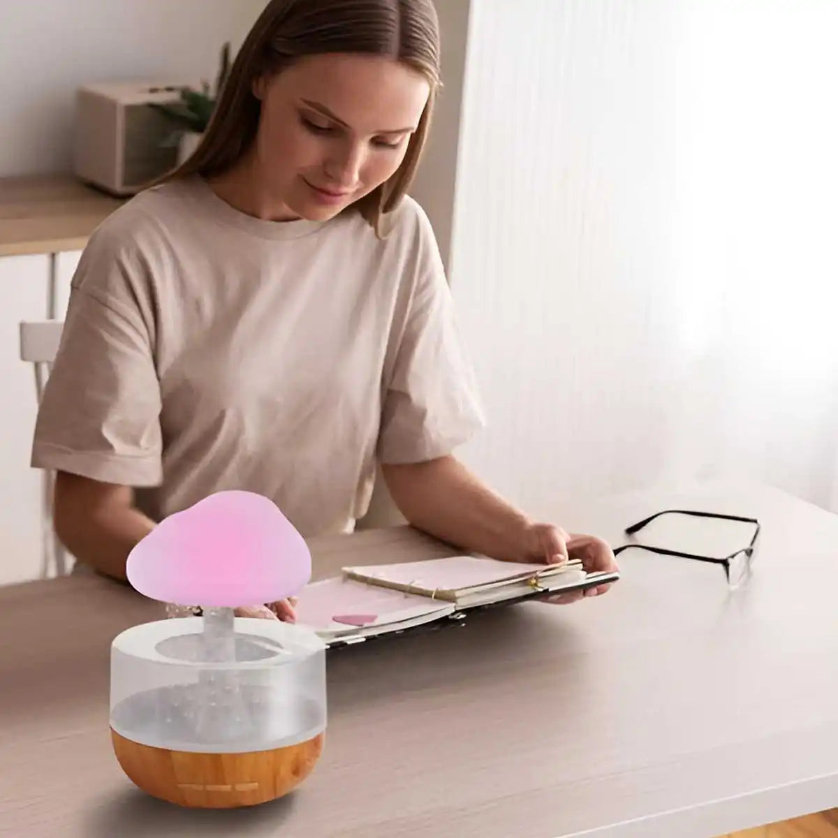Mini Air Humidifier USB Electric Aroma Diffuser Essential Oil Purifier Aromatherapy Mist Maker Lights for Car Home Bedroom