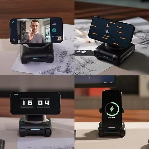Gutierritos — Smart Phone Robot Base with ChatGPT, Auto-Follow & 10W Wireless Charging