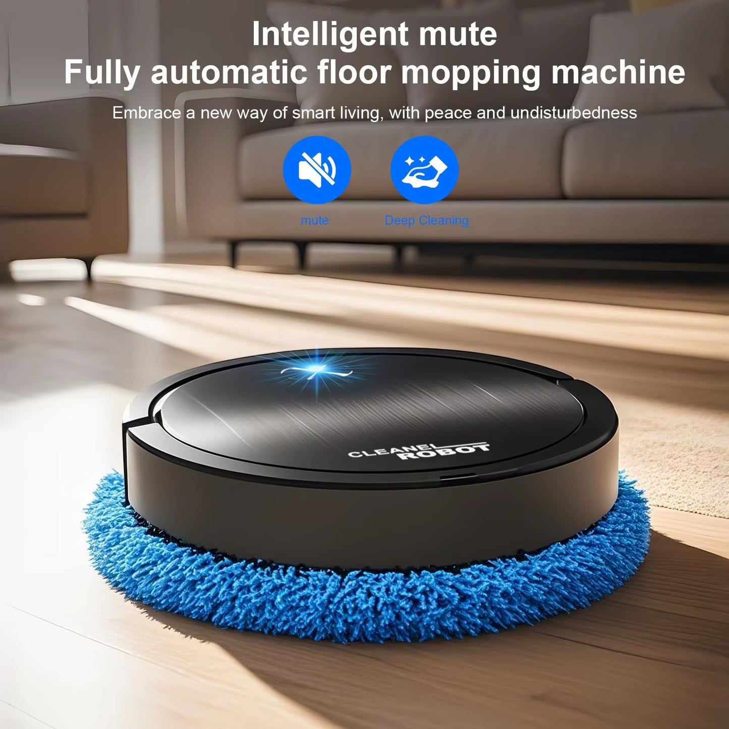 Xiaomi Floor Mopping Robots Silent Floor Scrubber Cleaning Wet and Dry Smart Home Floor Sweeping Automatic Electric Clean Robot
